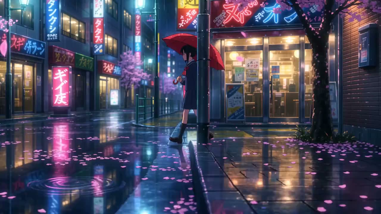 Anime Tokyo rain scene generated with Wan 3.0